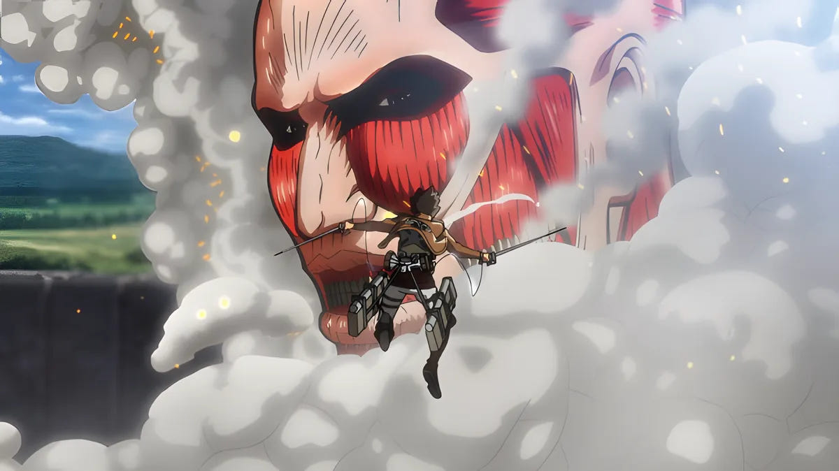 Filmszene 1 aus Attack on Titan - Die erste Staffel – Blu-ray. Regie: Tetsurô Araki