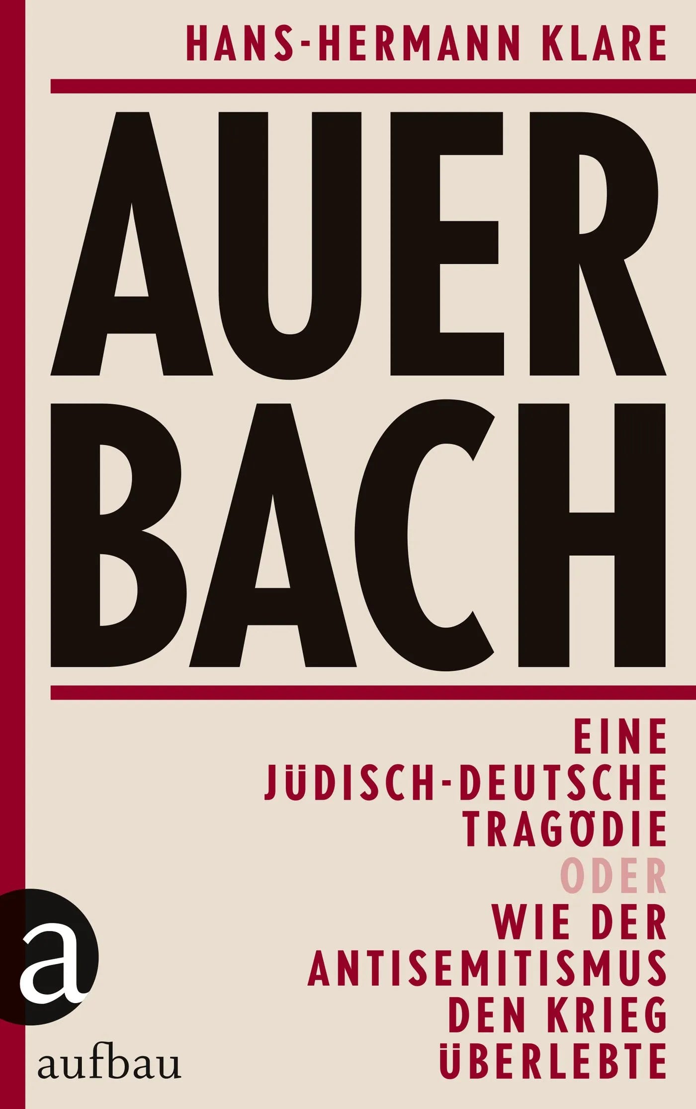 Buchcover von 'Auerbach' - Gebundene Ausgabe von Hans-Hermann Klare