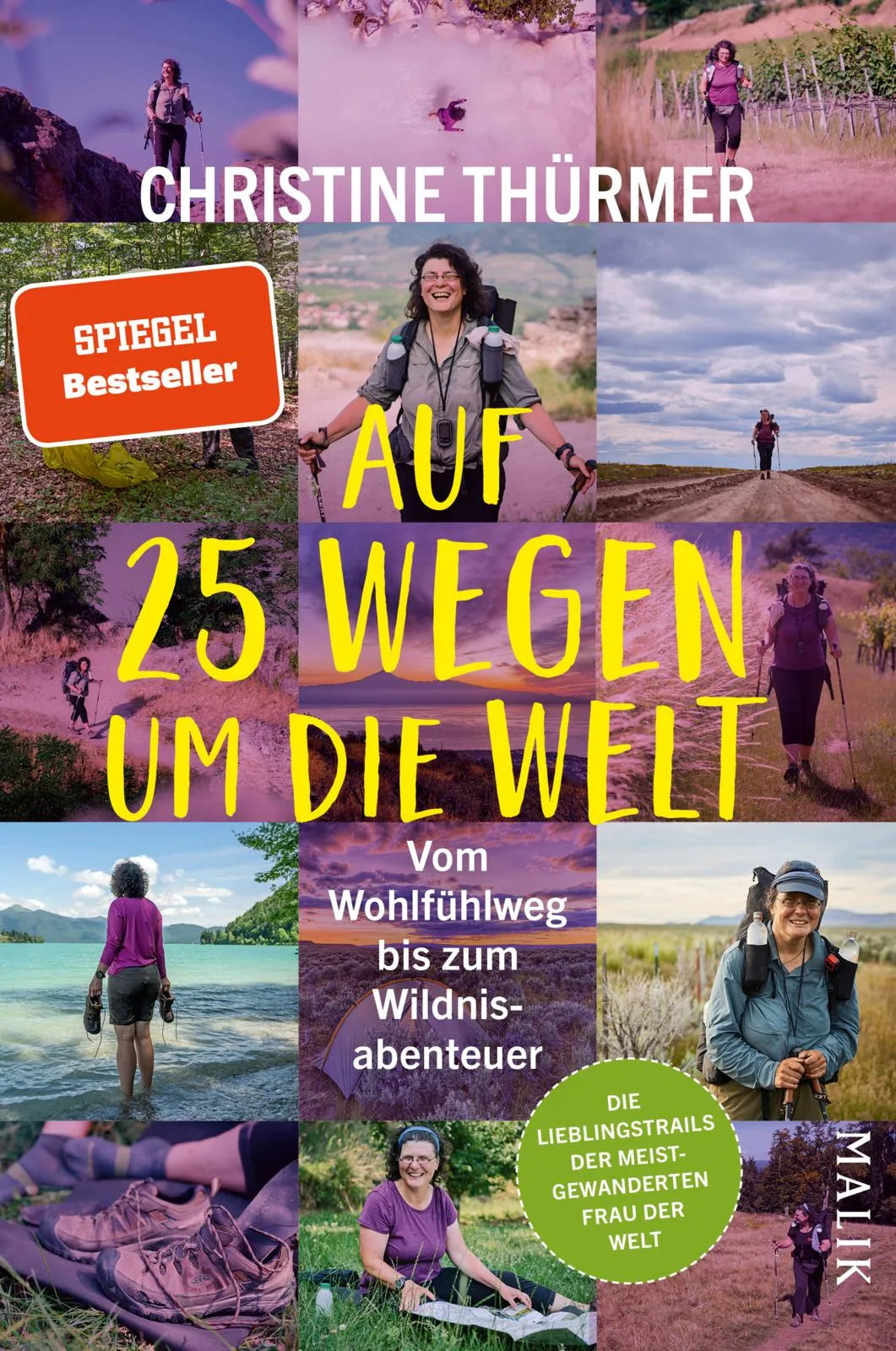 Buchcover von 'Auf 25 Wegen um die Welt' - Paperback von Christine Thürmer