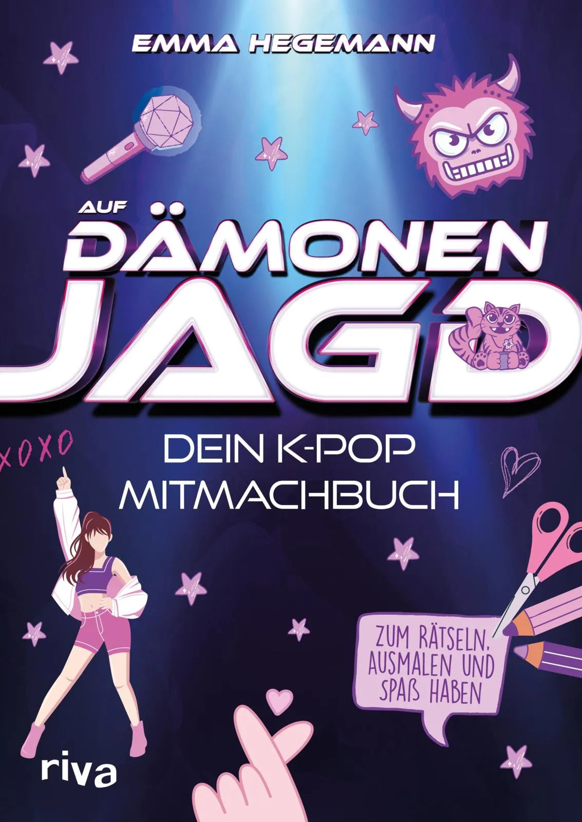 Cover: Auf Dämonenjagd – Dein K-Pop-Mitmachbuch (Taschenbuch) von Emma Hegemann