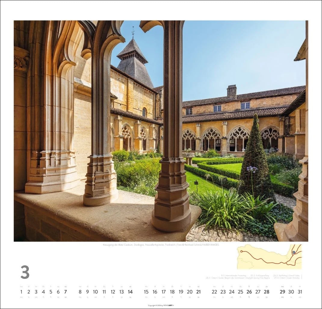 Auf dem Jakobsweg Kalender 2027 - El Camino – Ansicht