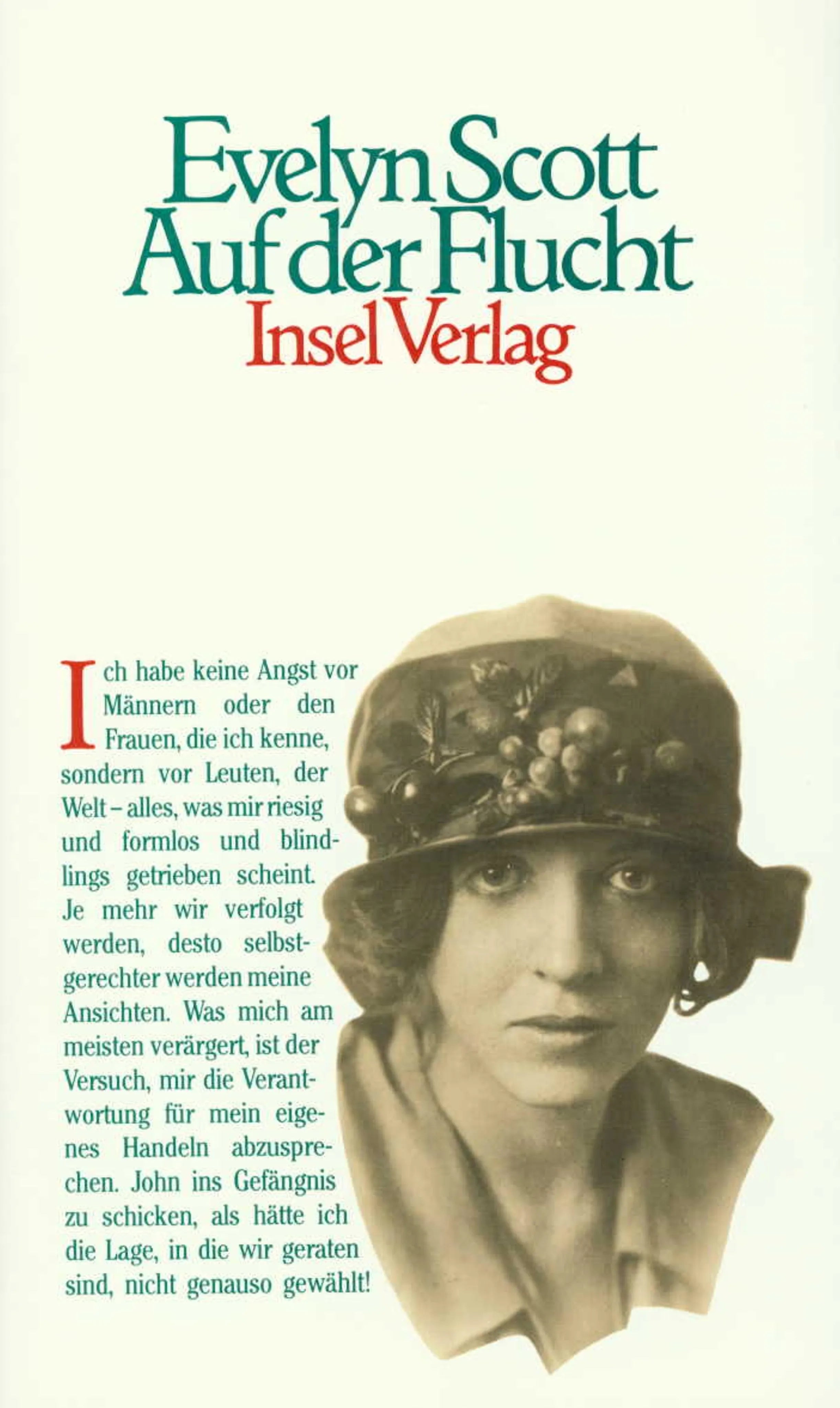 Buchcover von 'Auf der Flucht' - Gebundene Ausgabe von Evelyn Scott