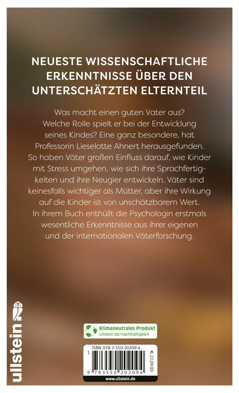 Rückseite: Auf die Väter kommt es an (Hardcover)