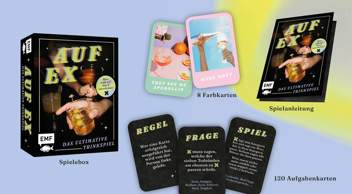 Kartenspiel: Auf eX – Das ultimative Trinkspiel – Ansicht