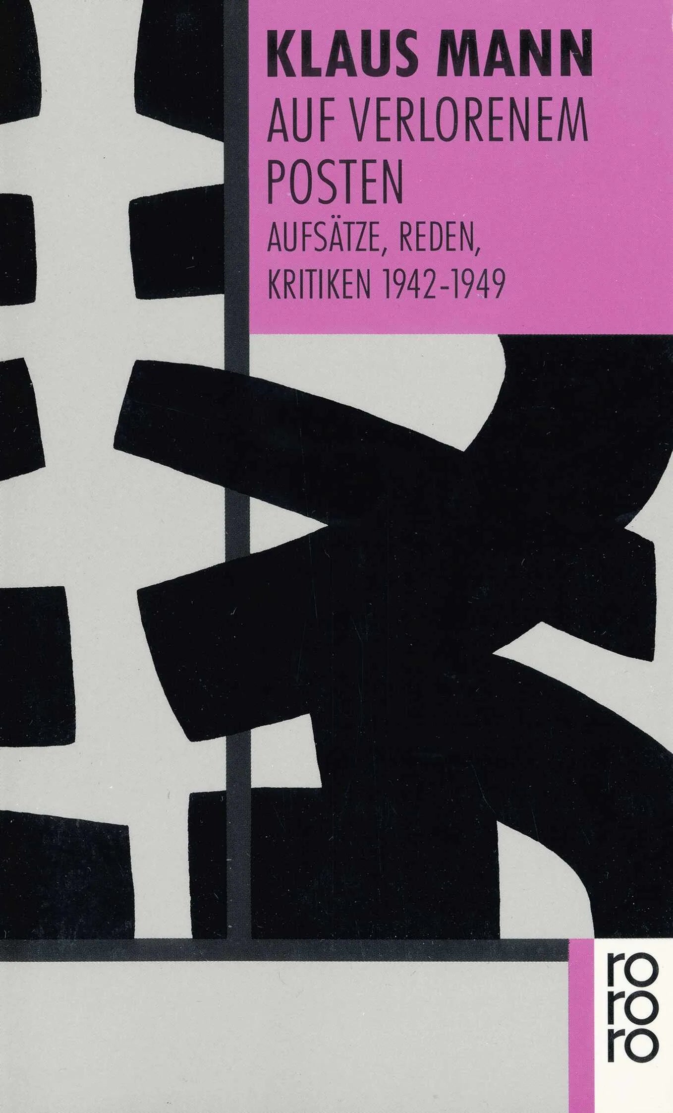 Buchcover von 'Auf verlorenem Posten' - Taschenbuch von Klaus Mann