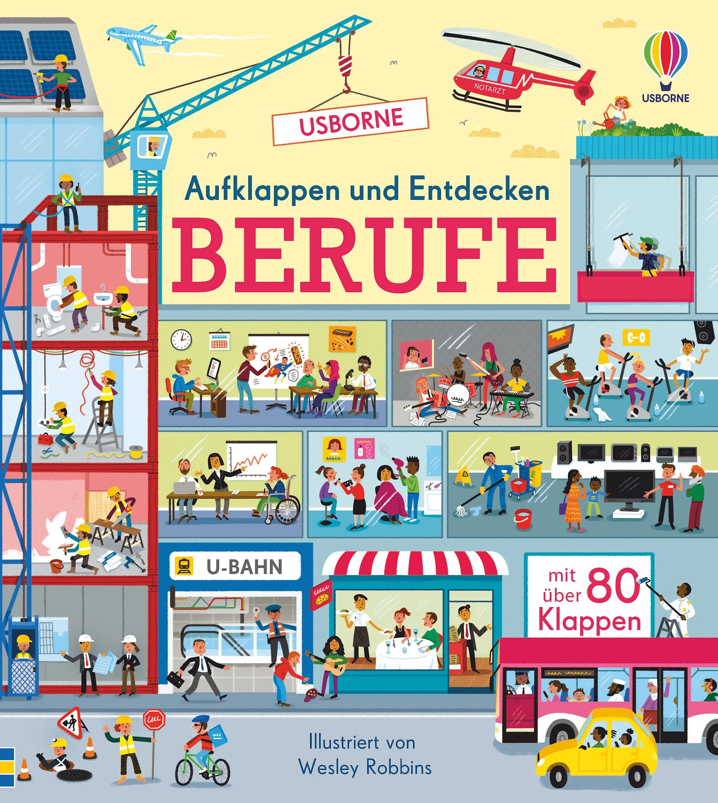 Buchcover von 'Aufklappen und Entdecken: Berufe' - Gebundene Ausgabe von Lara Bryan