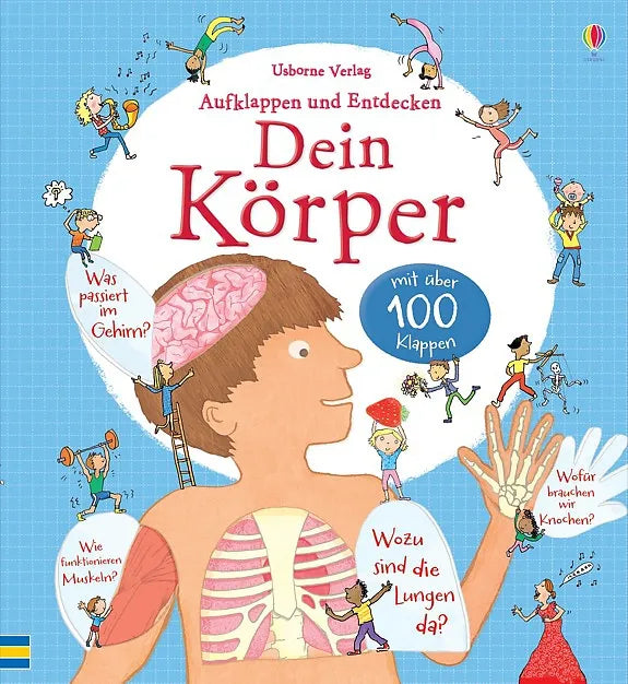 Buchcover von 'Aufklappen und Entdecken: Dein Körper' - Gebundene Ausgabe von Louie Stowell