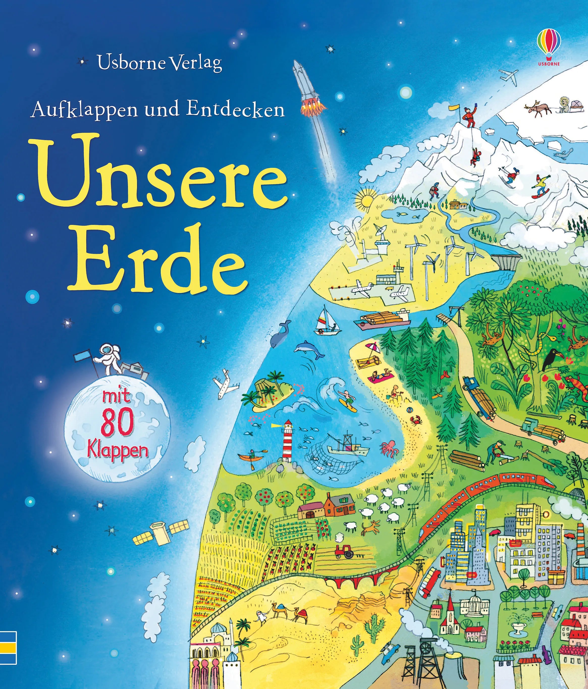 Buchcover von 'Aufklappen und Entdecken: Unsere Erde' - Gebundene Ausgabe von Emily Bone