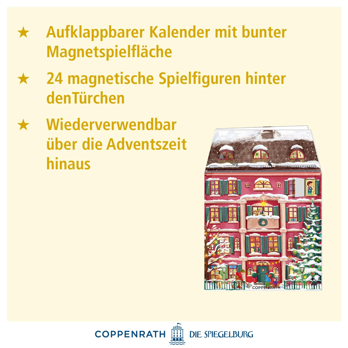 Aufstell-Adventskalender – Mein buntes Weihnachtshaus – Ansicht
