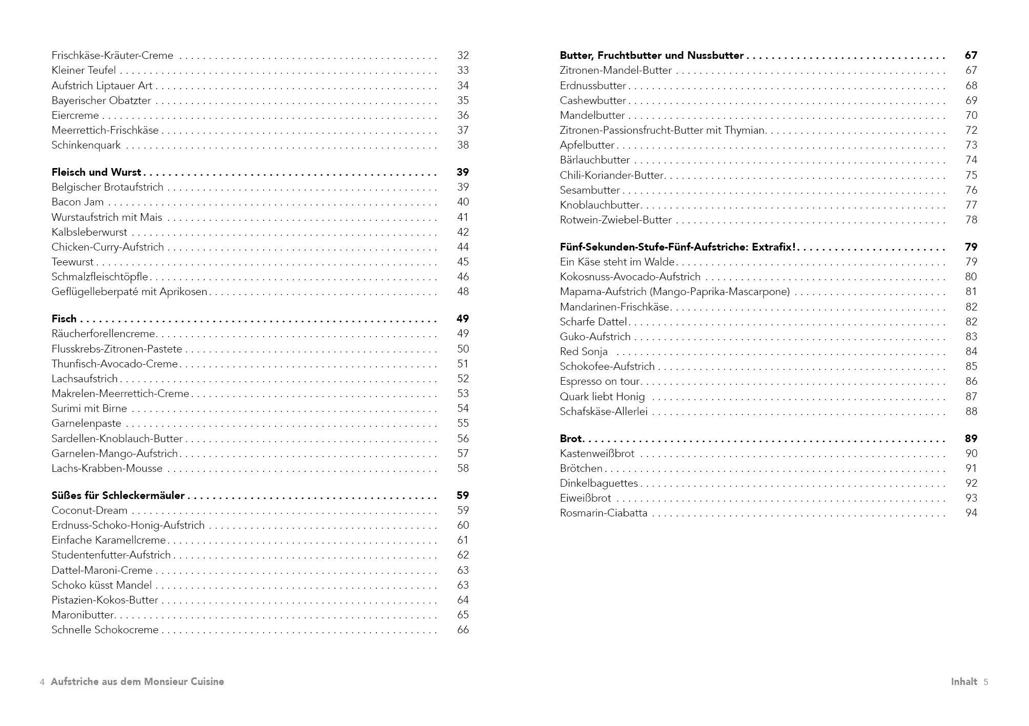 Innenansicht von 'Aufstriche aus dem Monsieur Cuisine' - Taschenbuch