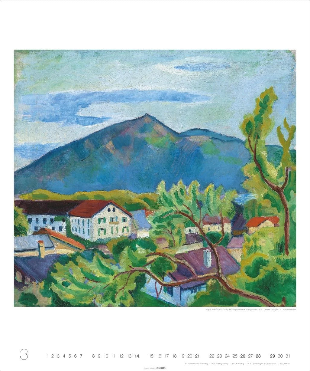 August Macke Edition Kalender 2027 – Ansicht
