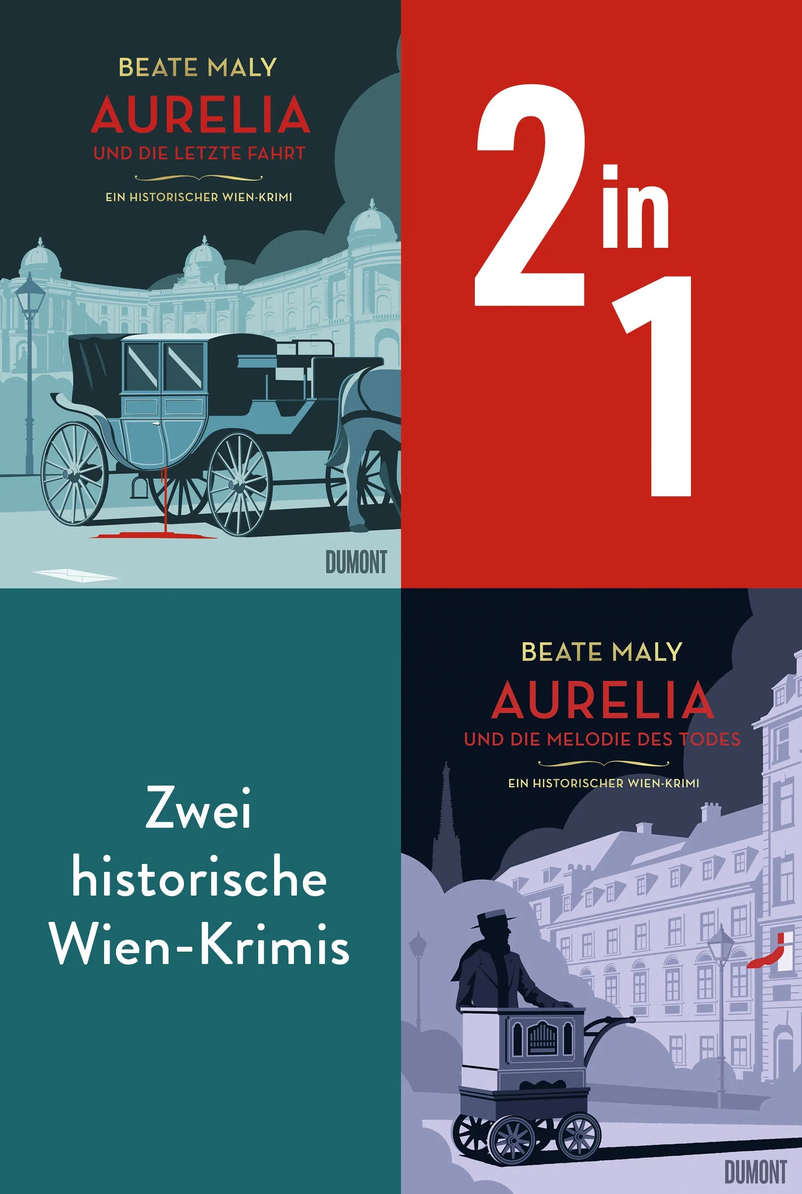 Cover: Aurelia und die letzte Fahrt & Aurelia und die Melodie des Todes (E-Book) von Beate Maly