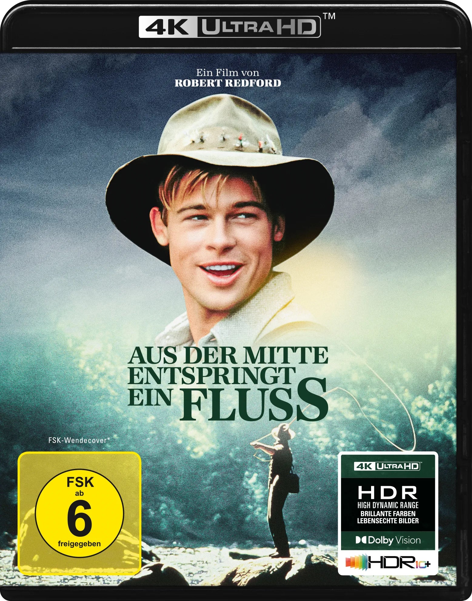 4K UHD Blu-ray-Cover: Aus der Mitte entspringt ein Fluss. Regie: Robert Redford