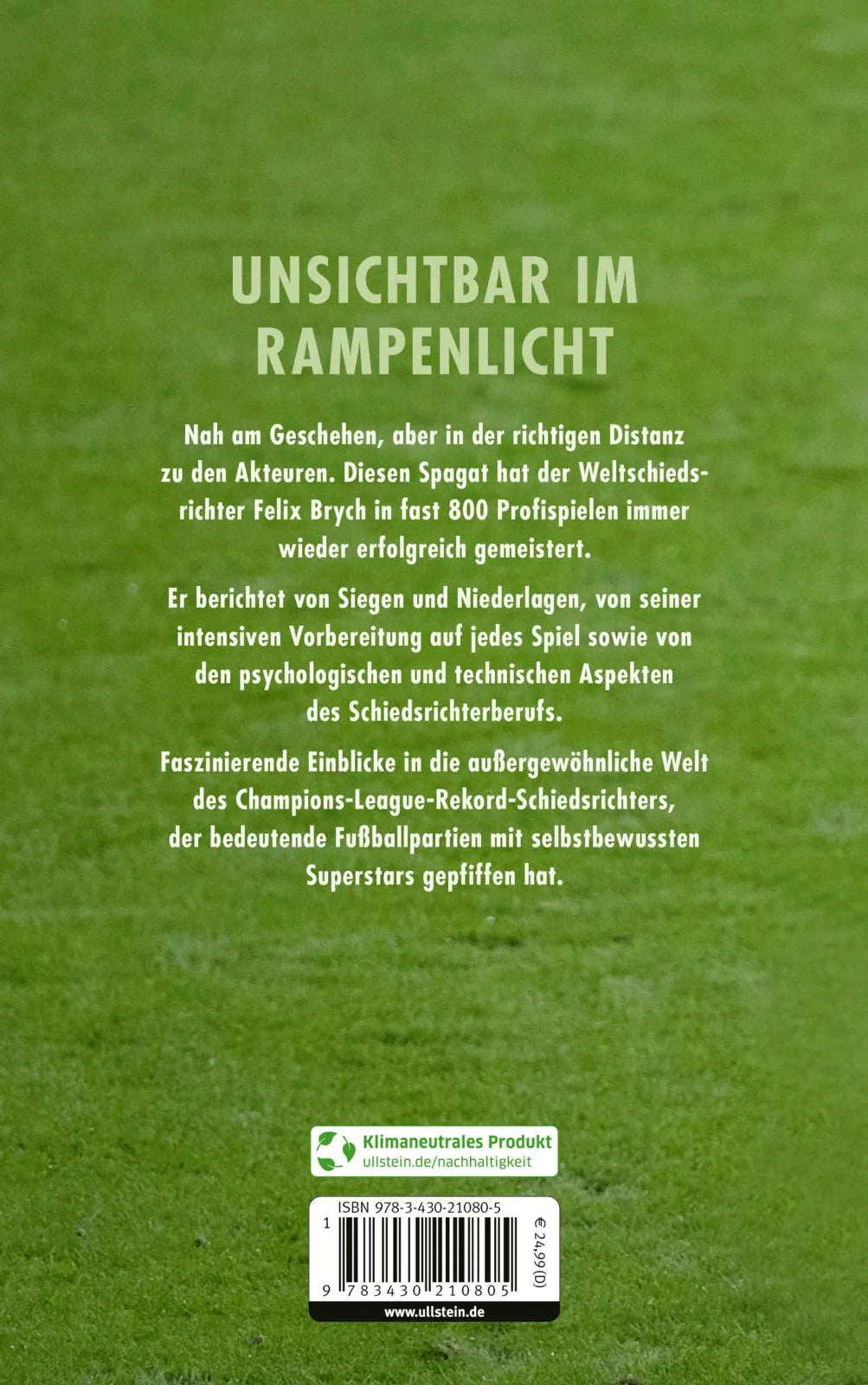 Buchrückseite von 'Aus kurzer Distanz' mit Klappentext - Gebundene Ausgabe