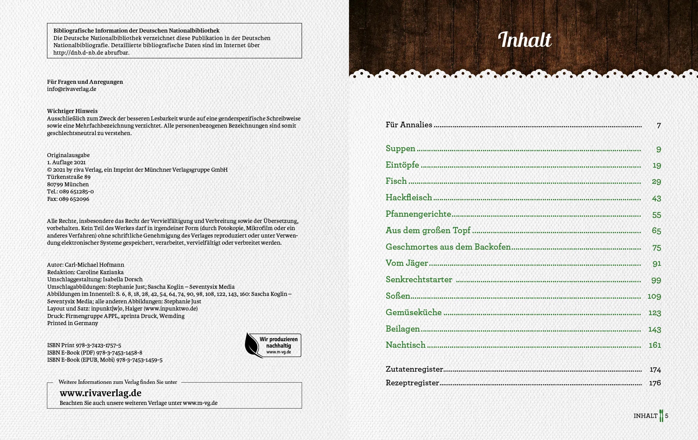 Innenansicht von 'Aus Omas Küche' - Gebundene Ausgabe