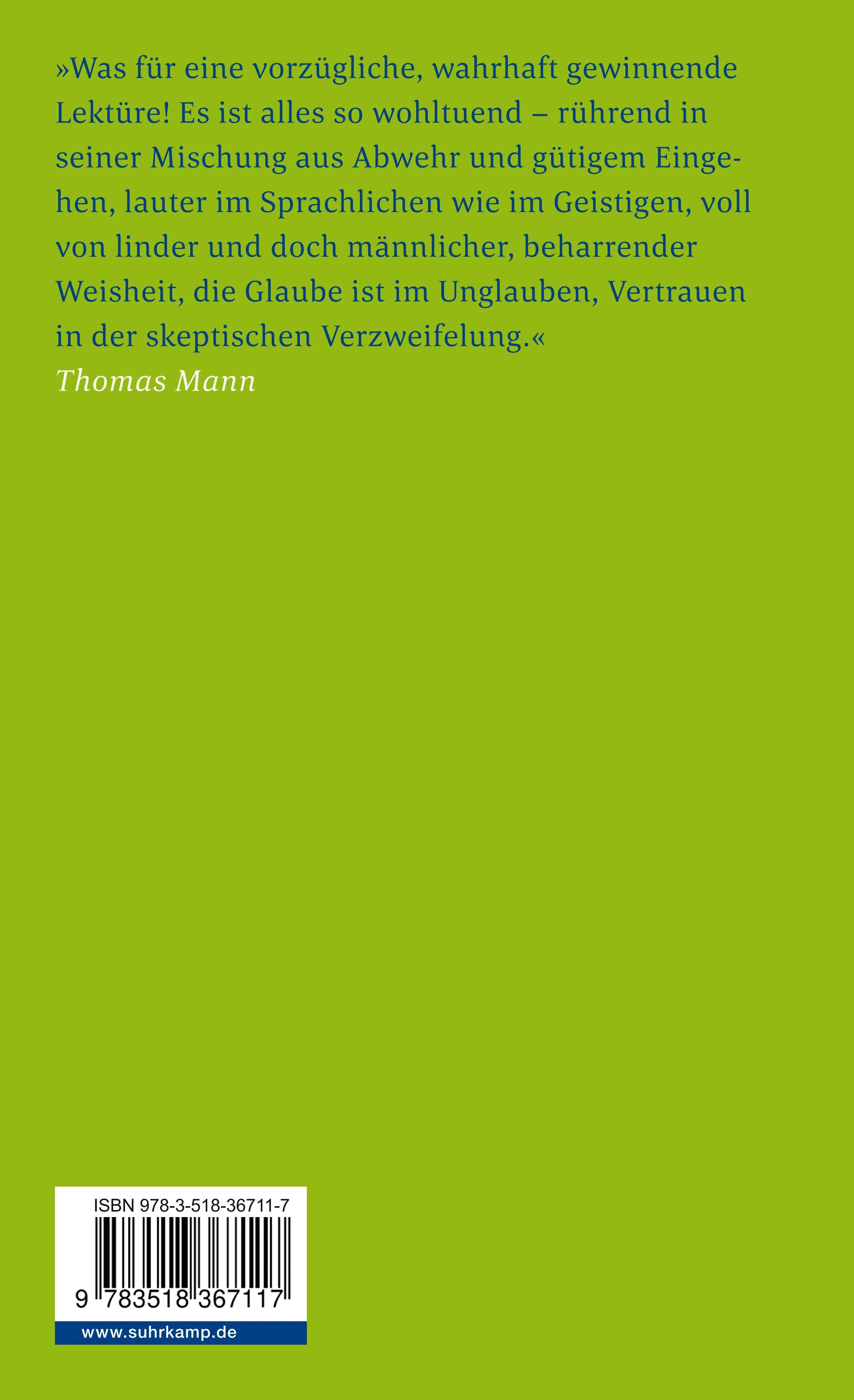 Buchrückseite von 'Ausgewählte Briefe' mit Klappentext - Taschenbuch