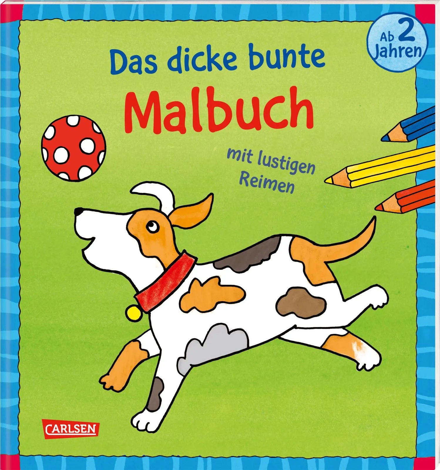 Buchcover von 'Ausmalbilder für Kita-Kinder: Das dicke bunte Malbuch mit lustigen Reimen' - Taschenbuch von Imke Sörensen