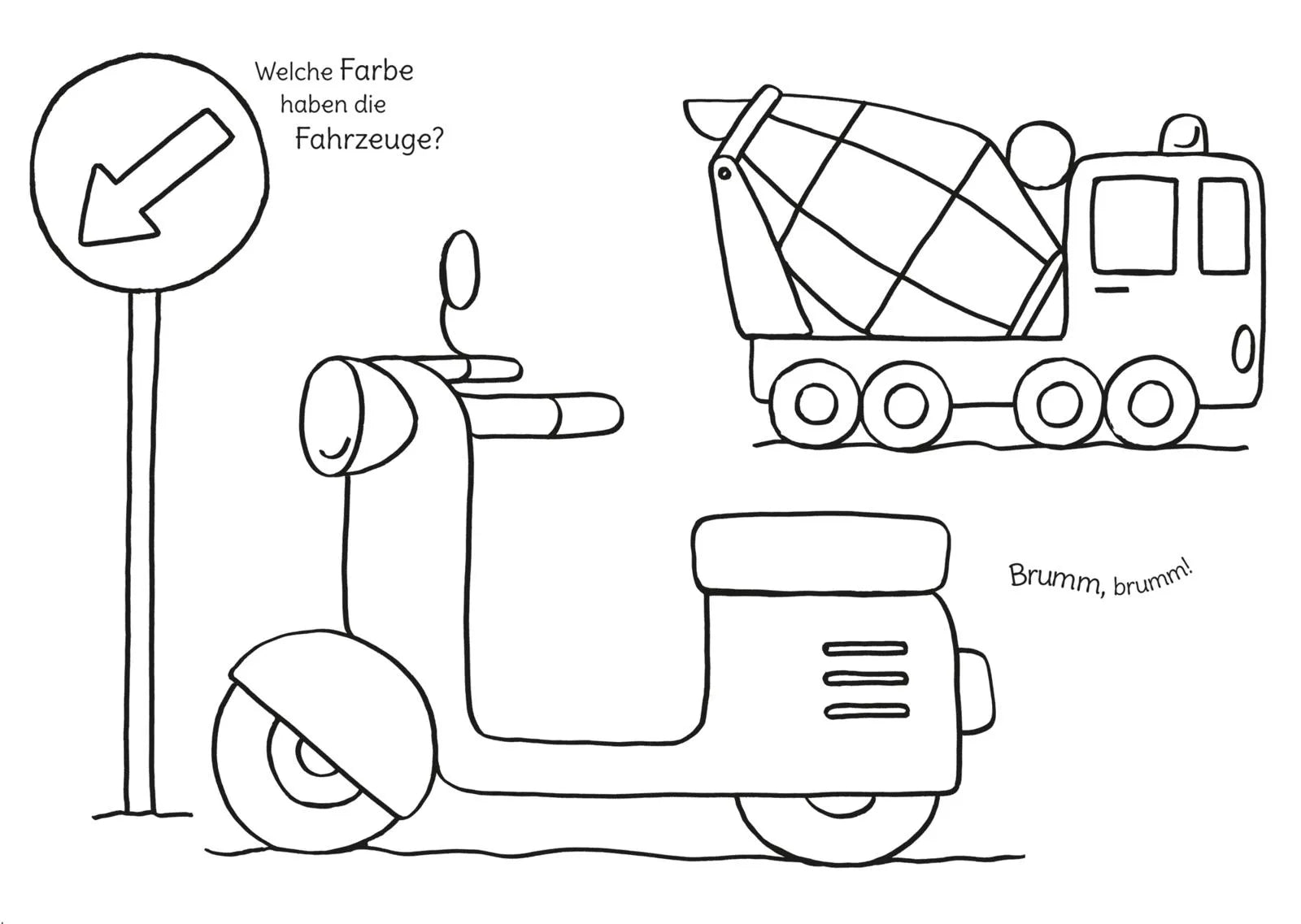 Produktansicht: Ausmalbilder für Kita-Kinder: Mein erstes großes Malbuch: Fahrzeuge: Malen ab 3 Jahren (Taschenbuch)