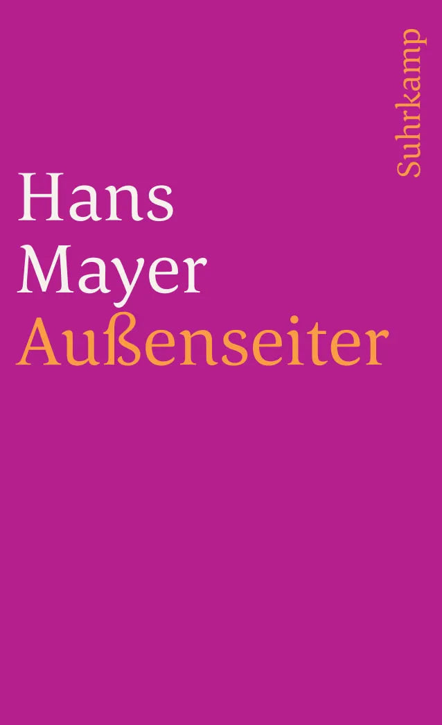 Buchcover von 'Außenseiter' - Taschenbuch von Hans Mayer