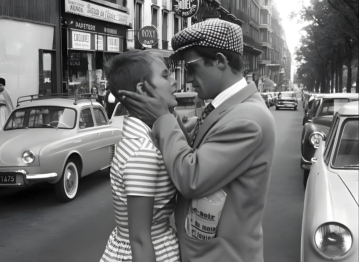 Filmszene 1 aus Außer Atem – 4K UHD Blu-ray. Regie: Jean-Luc Godard