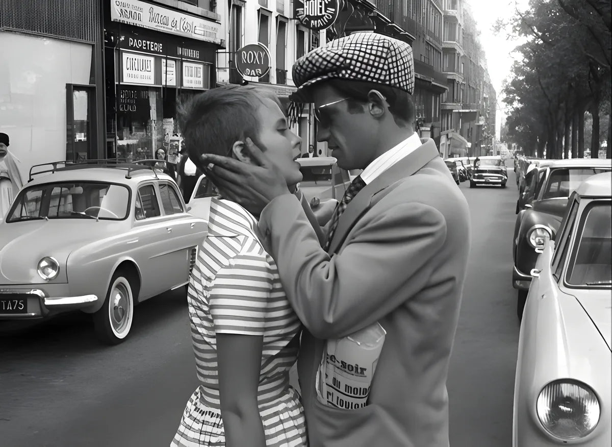 Filmszene 1 aus Außer Atem – 4K UHD Blu-ray. Regie: Jean-Luc Godard