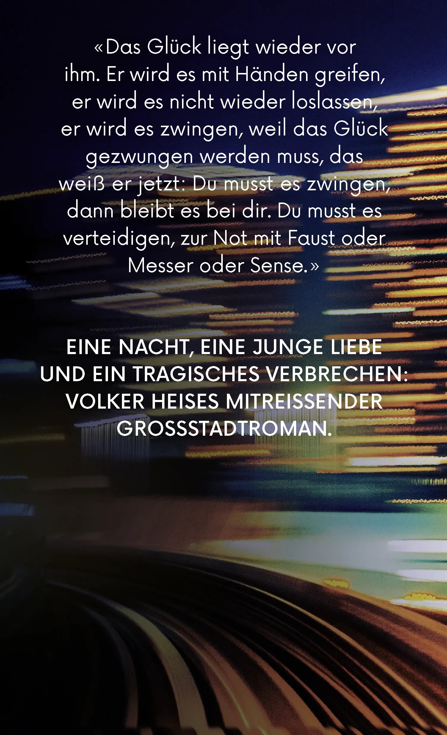 Buchrückseite von 'Außer Kontrolle' mit Klappentext - Gebundene Ausgabe