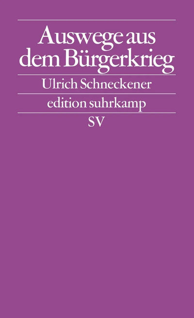 Auswege aus dem Bürgerkrieg
