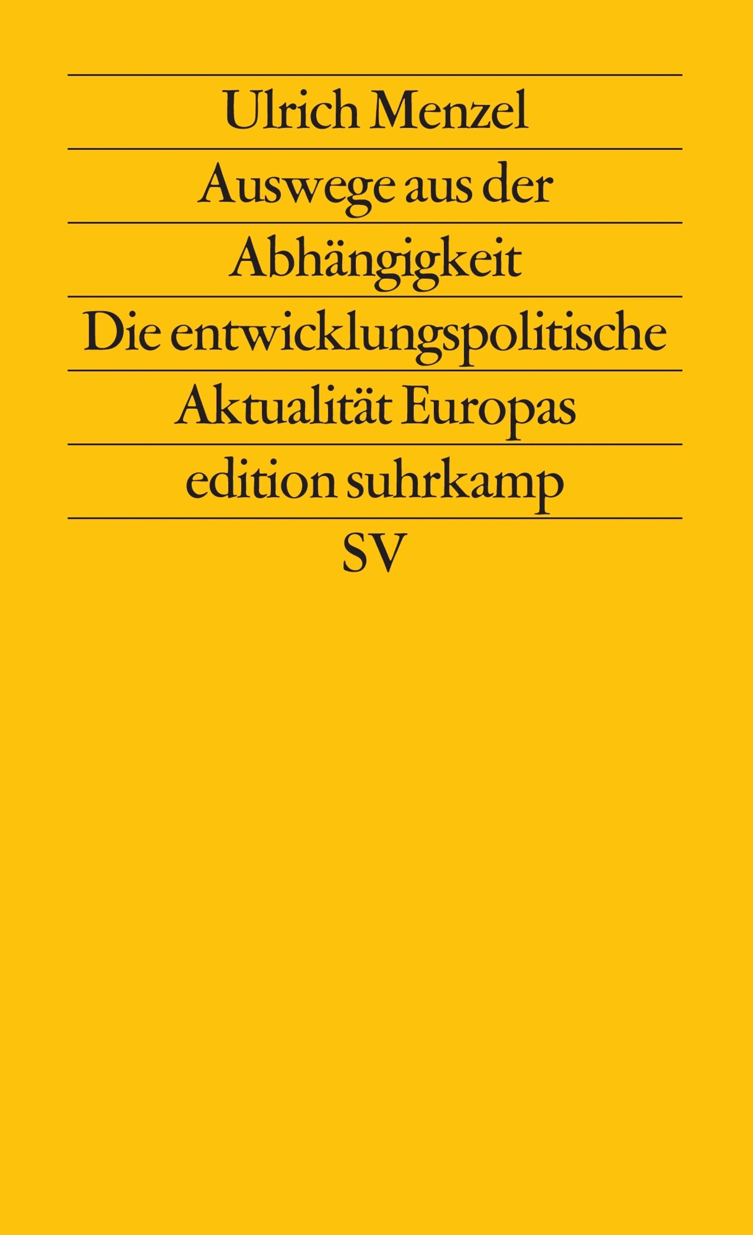Buchcover von 'Auswege aus der Abhängigkeit' - Taschenbuch von Ulrich Menzel