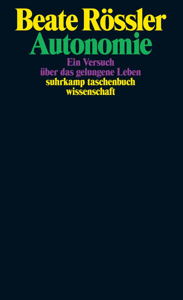 Buchcover von 'Autonomie' - Taschenbuch von Beate Rössler