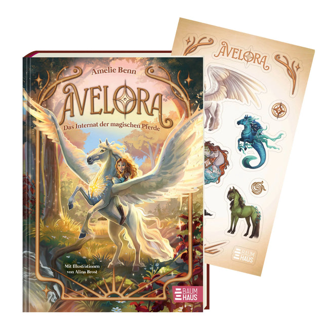 Cover: Avelora - Das Internat der magischen Pferde (Hardcover) von Amelie Benn
