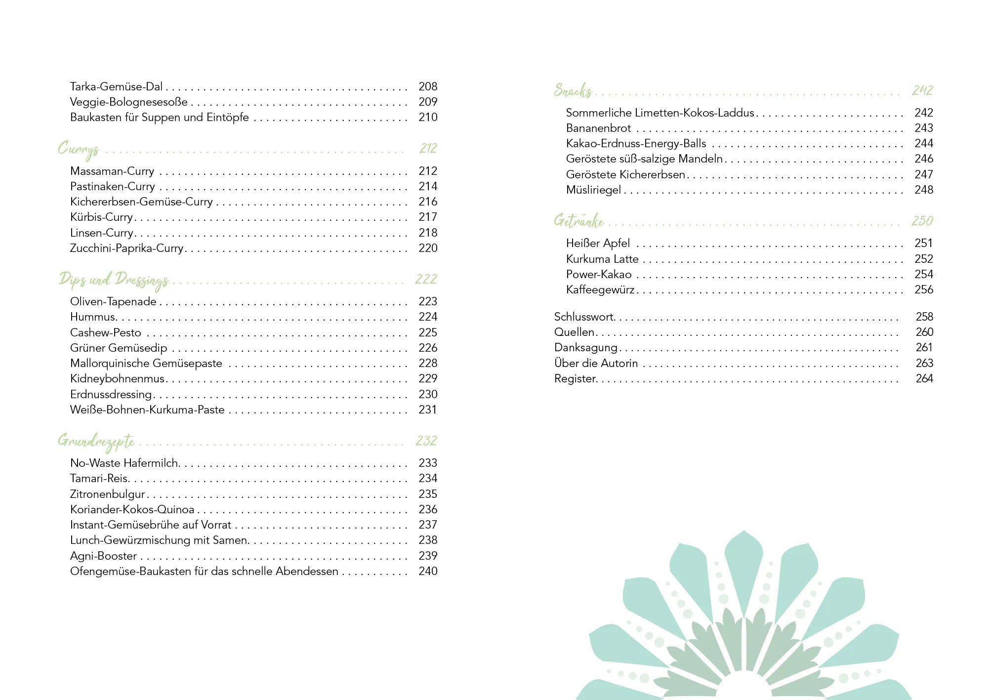Innenansicht von 'Ayurveda-Ernährung für Berufstätige' - Taschenbuch