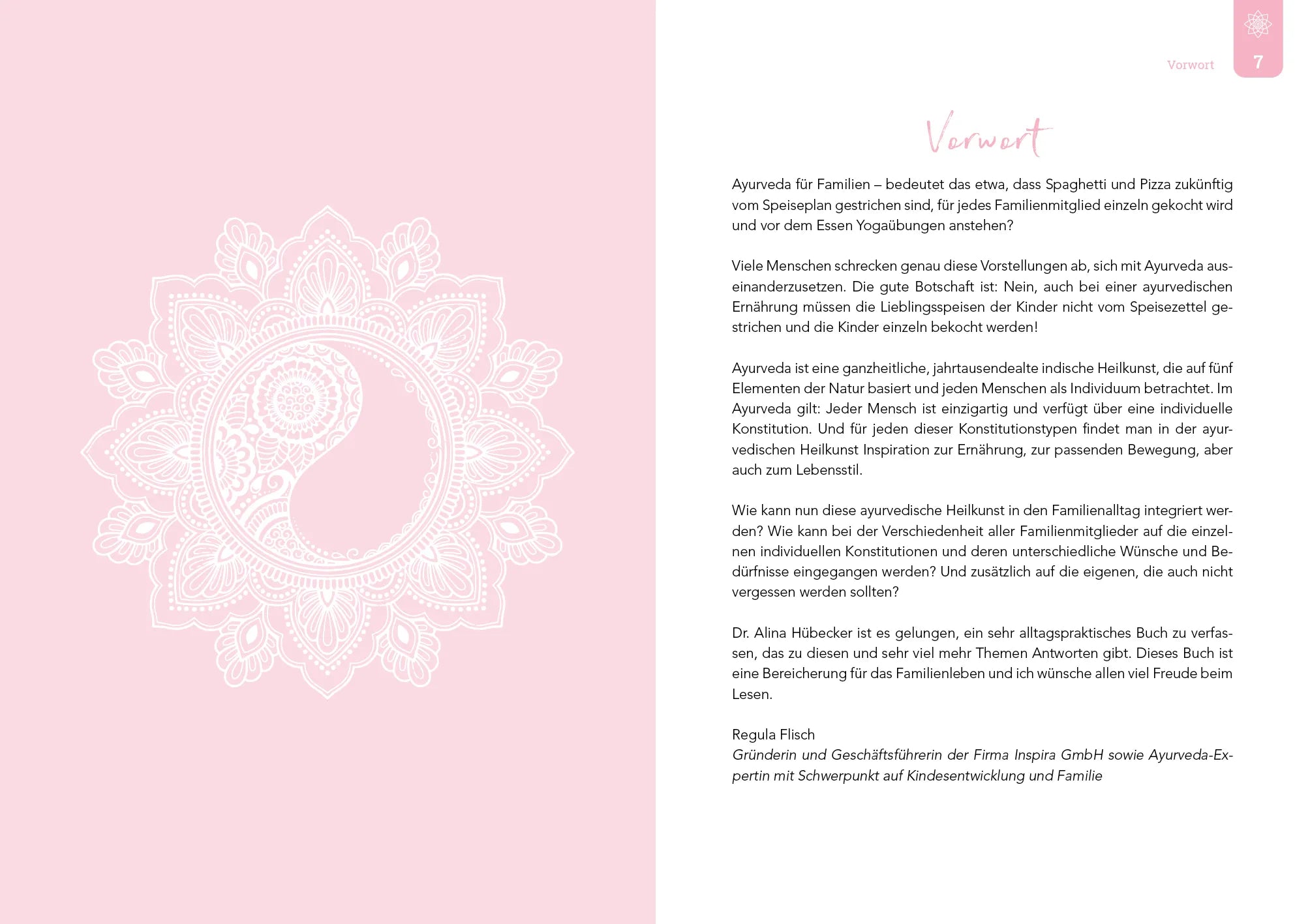Innenansicht von 'Ayurveda für die ganze Familie' - Taschenbuch