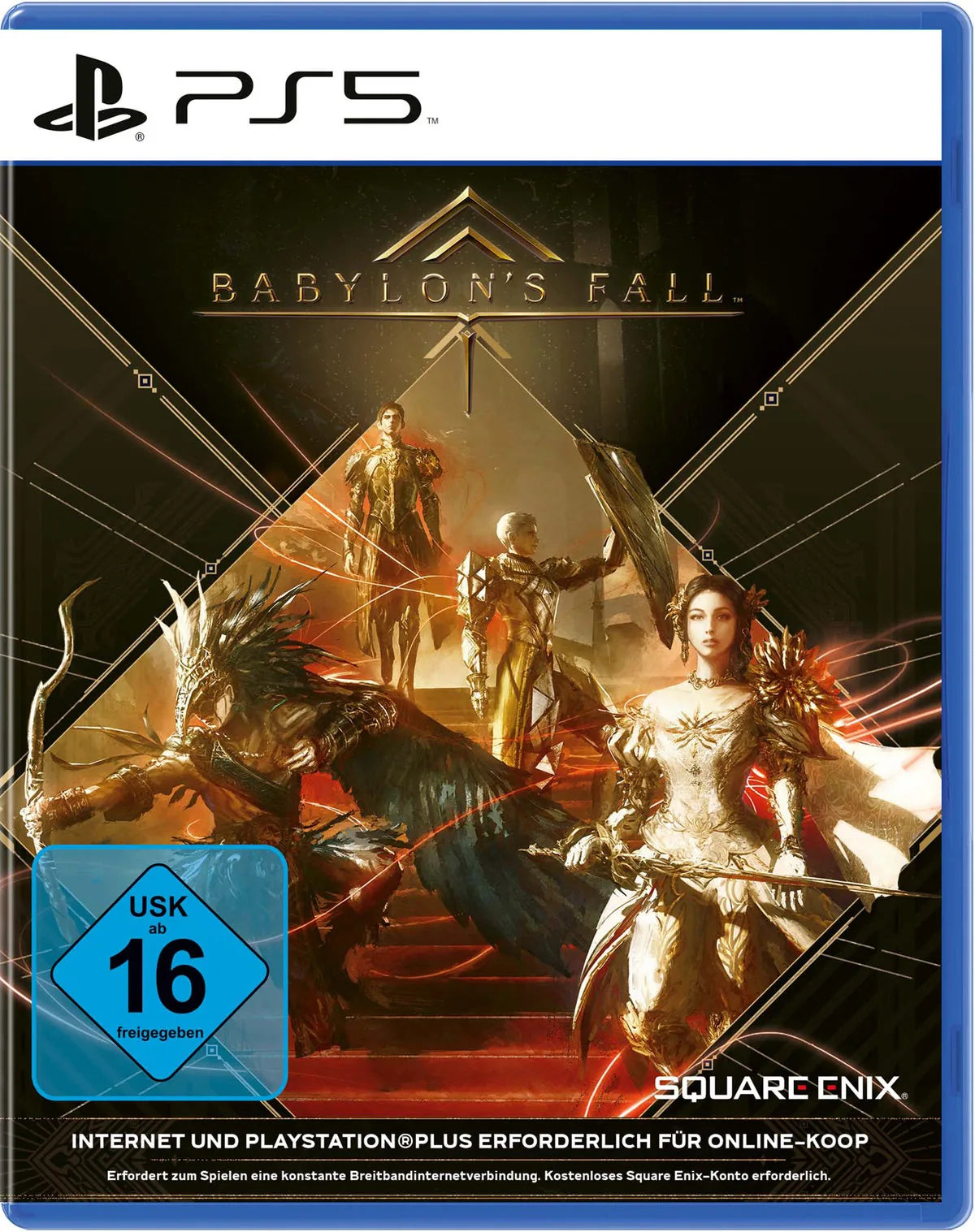 Cover: Babylon's Fall für Playstation 5. Publisher: PLAION GmbH