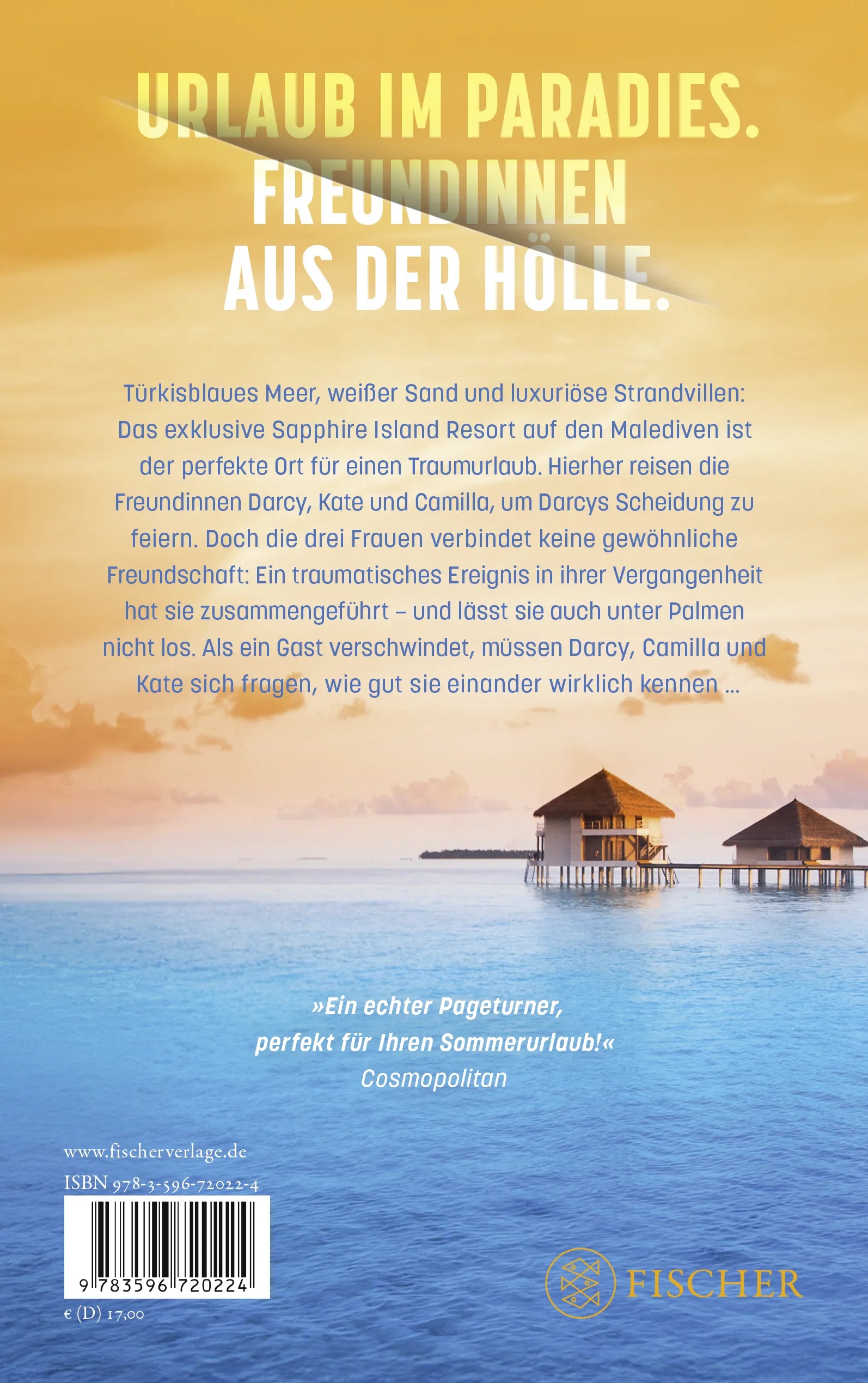 Buchrückseite von 'Bad Tourists' mit Klappentext - Paperback