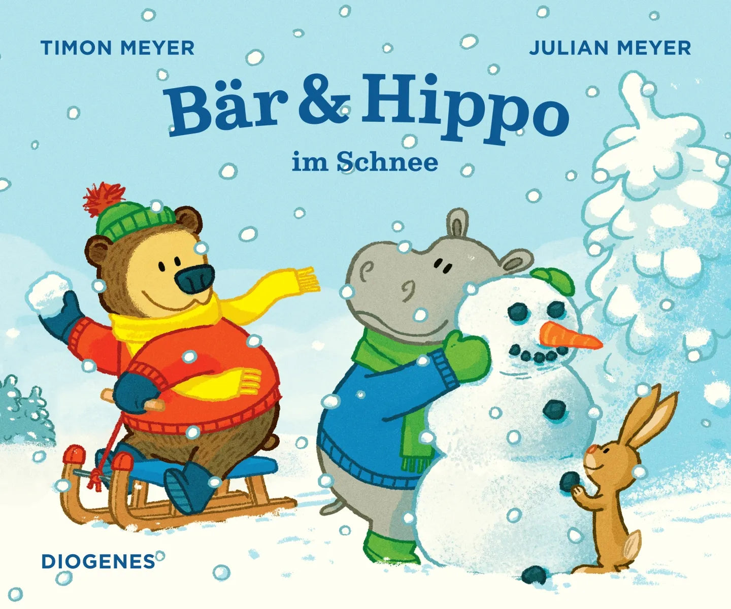 Buchcover von 'Bär & Hippo im Schnee' - Gebundene Ausgabe von Timon Meyer
