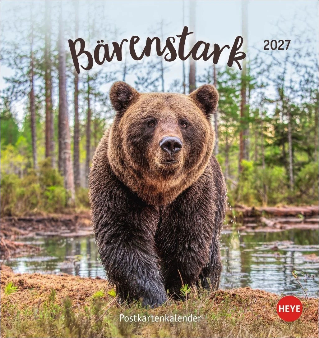 Postkartenkalender: Bärenstark Postkartenkalender 2027