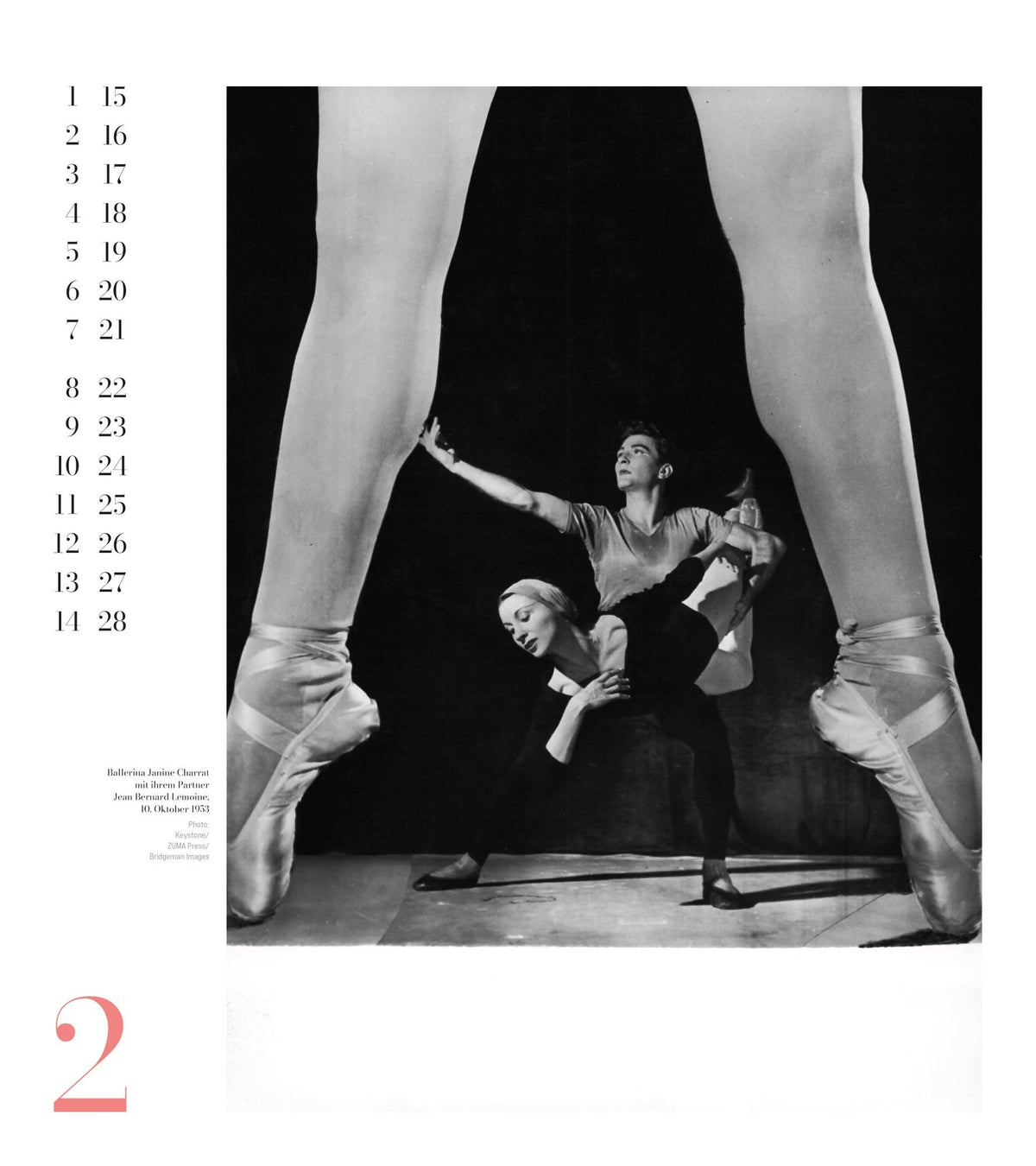 Ballett Kalender 2027 – Ansicht