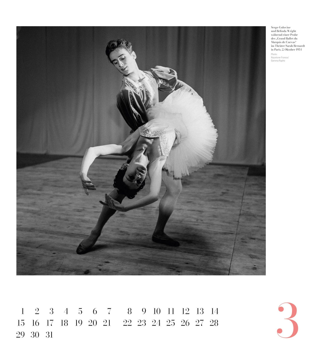 Ballett Kalender 2027 – Ansicht