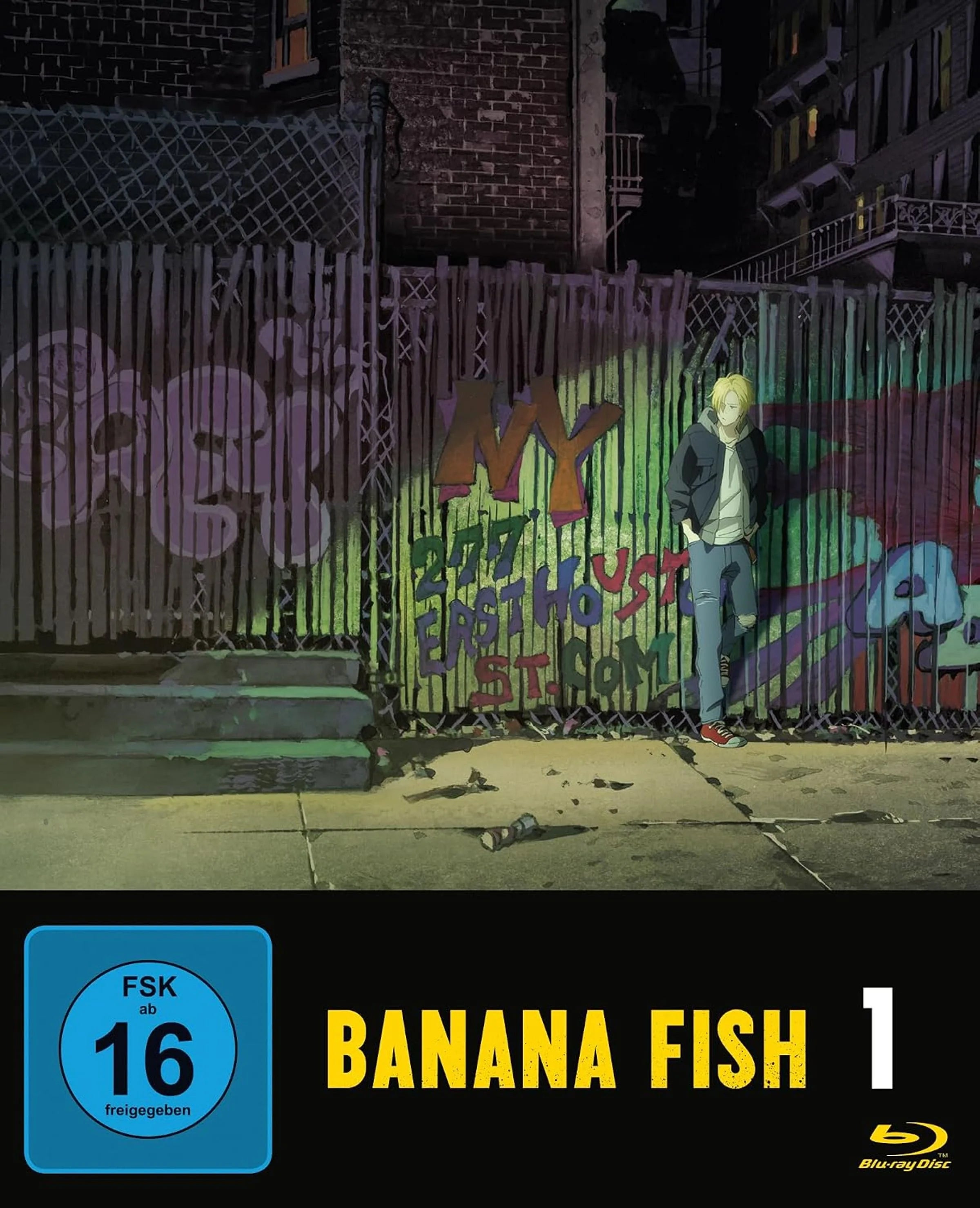 Blu-ray-Cover: Banana Fish - Staffel 1 - Vol.1. Regie: Hiroko Utsumi