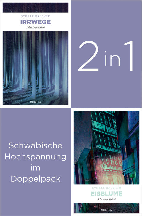 Band 1 und 3 der Schwaben-Reihe »Irrwege« und »Eisblume«