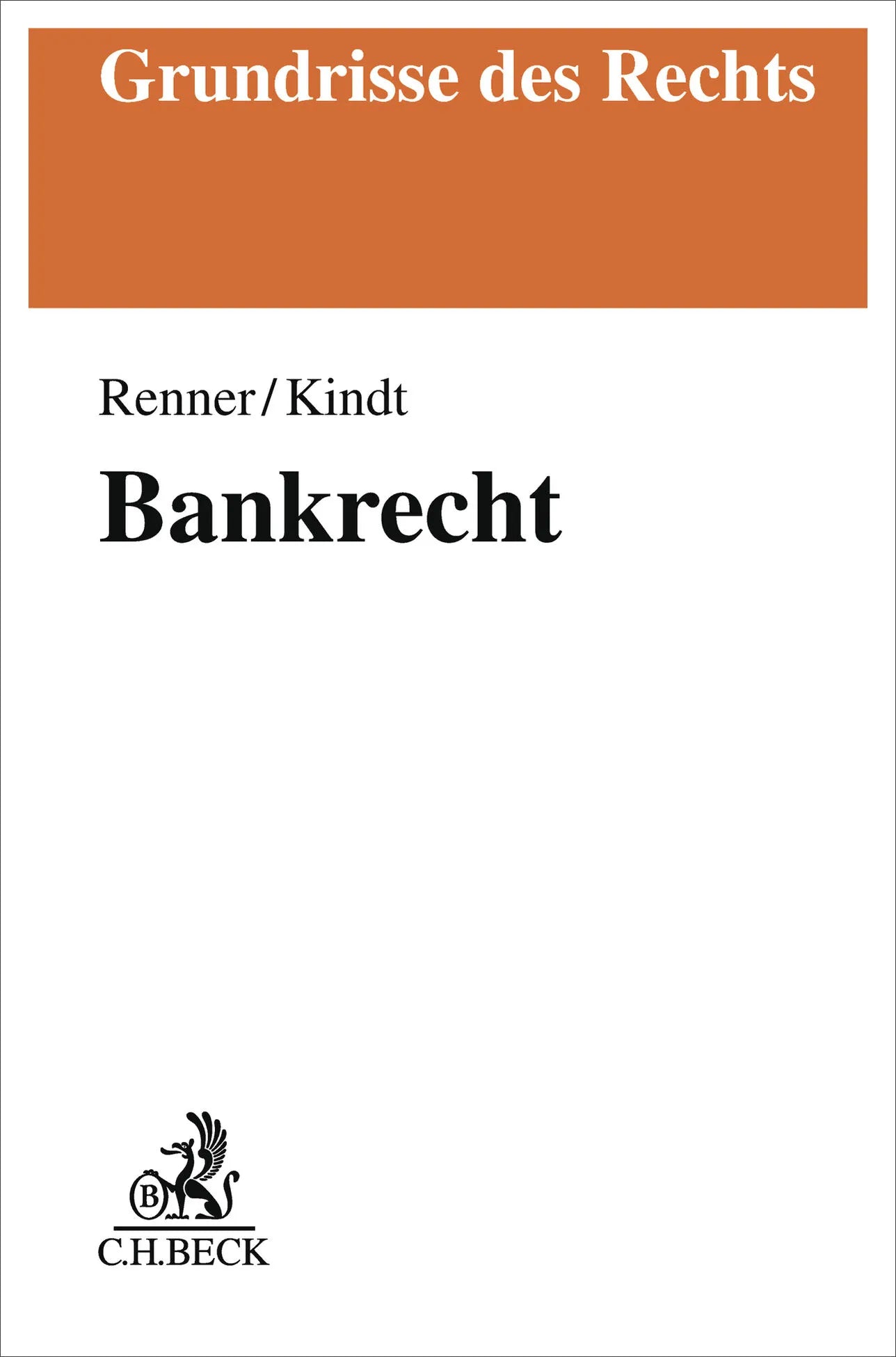 Buchcover von 'Bankrecht' - Taschenbuch von Moritz Renner
