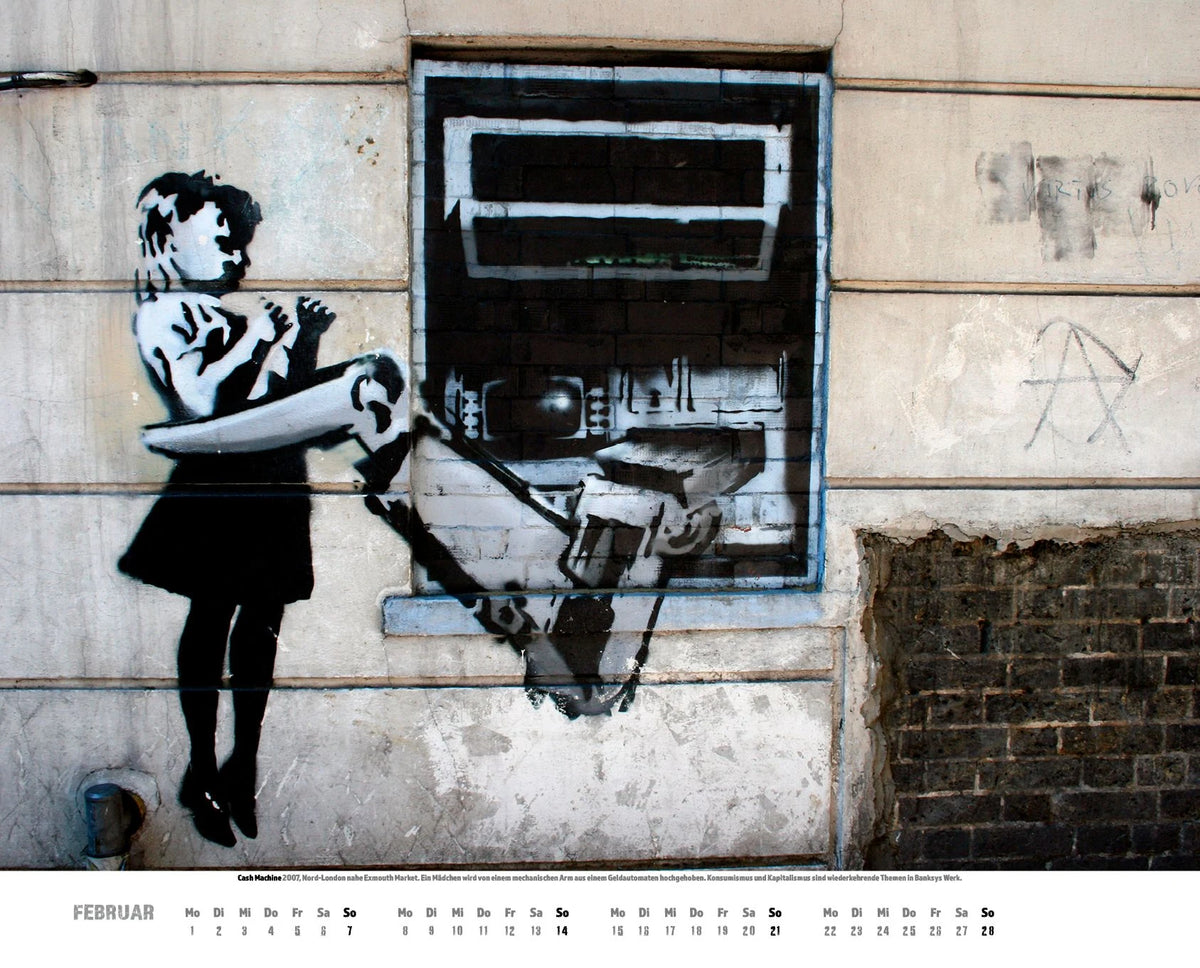 Banksy Kalender 2027 Premium XXL-Posterkalender – Ansicht