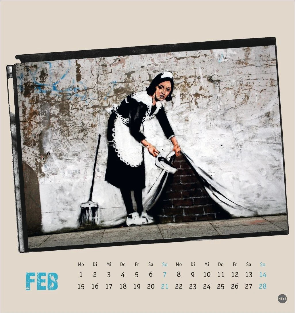 Banksy Postkartenkalender 2027 – Ansicht