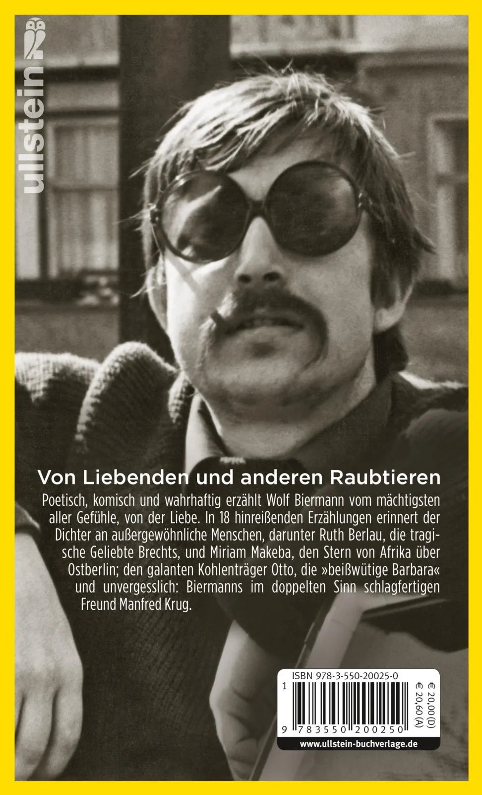 Buchrückseite von 'Barbara' mit Klappentext - Gebundene Ausgabe