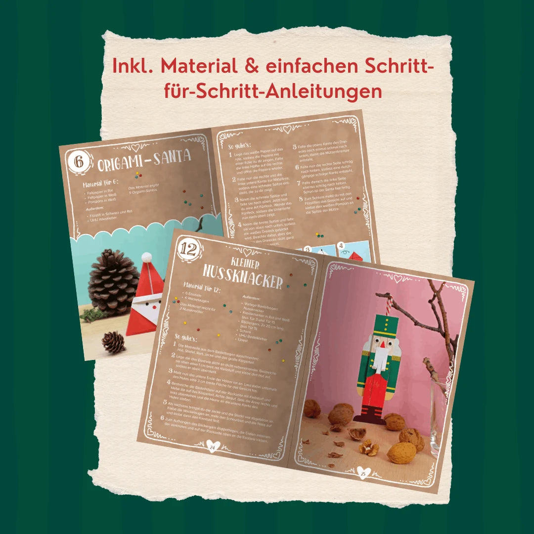 Bastel-Adventskalender für die ganze Familie - Dein kreativer DIY-Adventskalender mit 24 Türchen voller Bastel- und Beschäftigungsideen – Ansicht