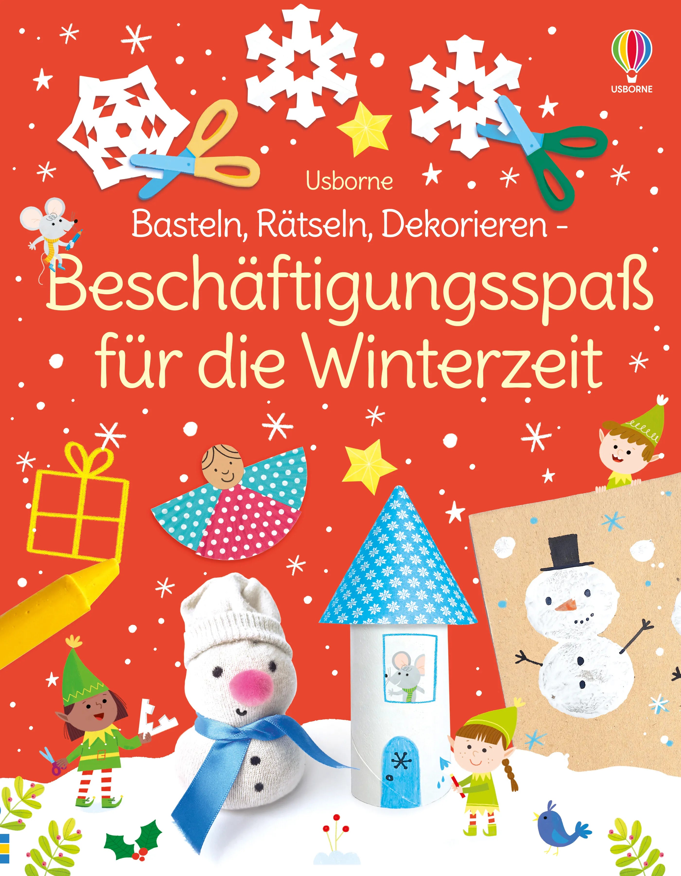 Buchcover von 'Basteln, Rätseln, Dekorieren – Beschäftigungsspaß für die Winterzeit' - Taschenbuch von Kate Nolan