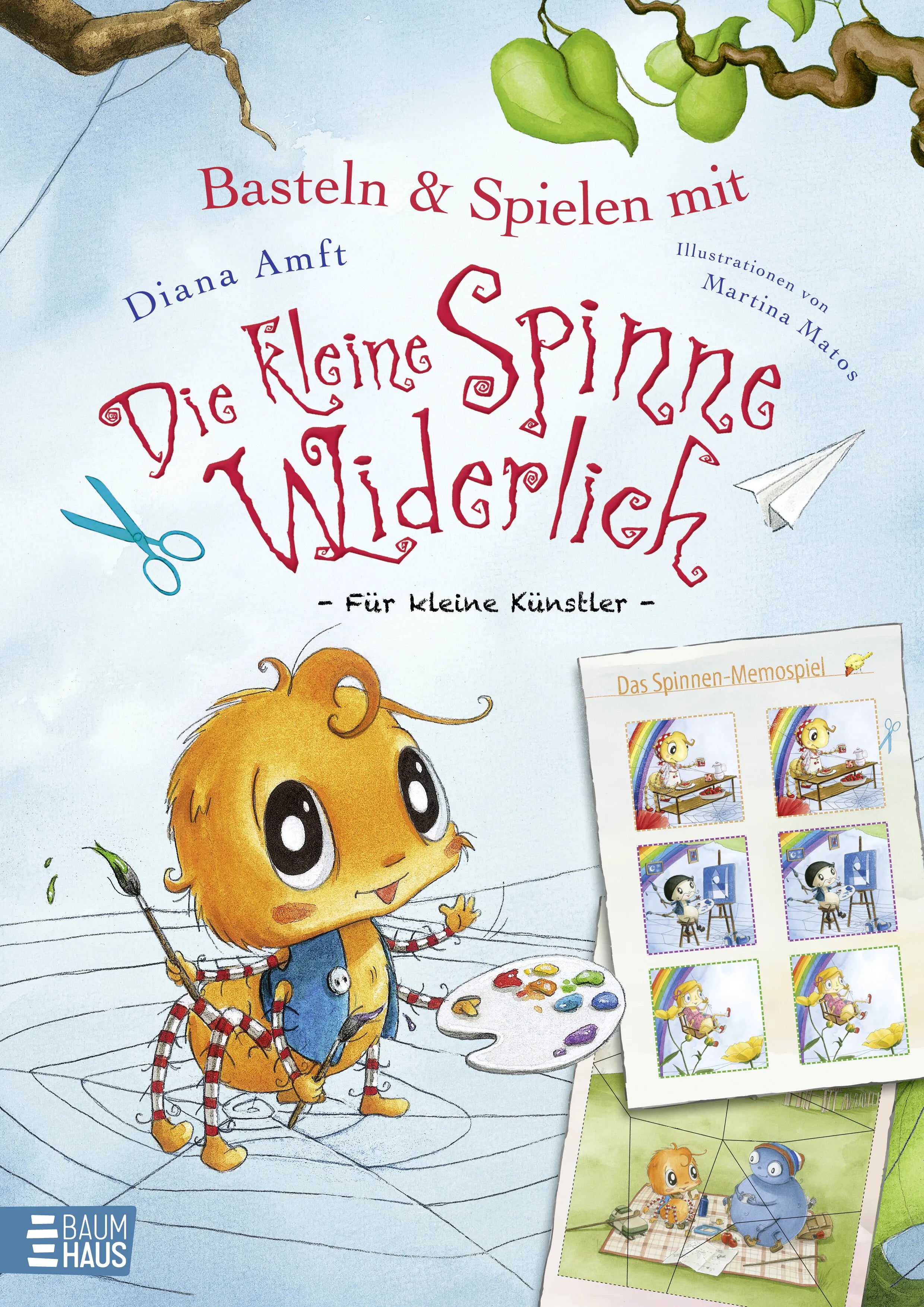 Buchcover von 'Basteln & Spielen mit Die kleine Spinne Widerlich - Für kleine Künstler' - Paperback von Diana Amft