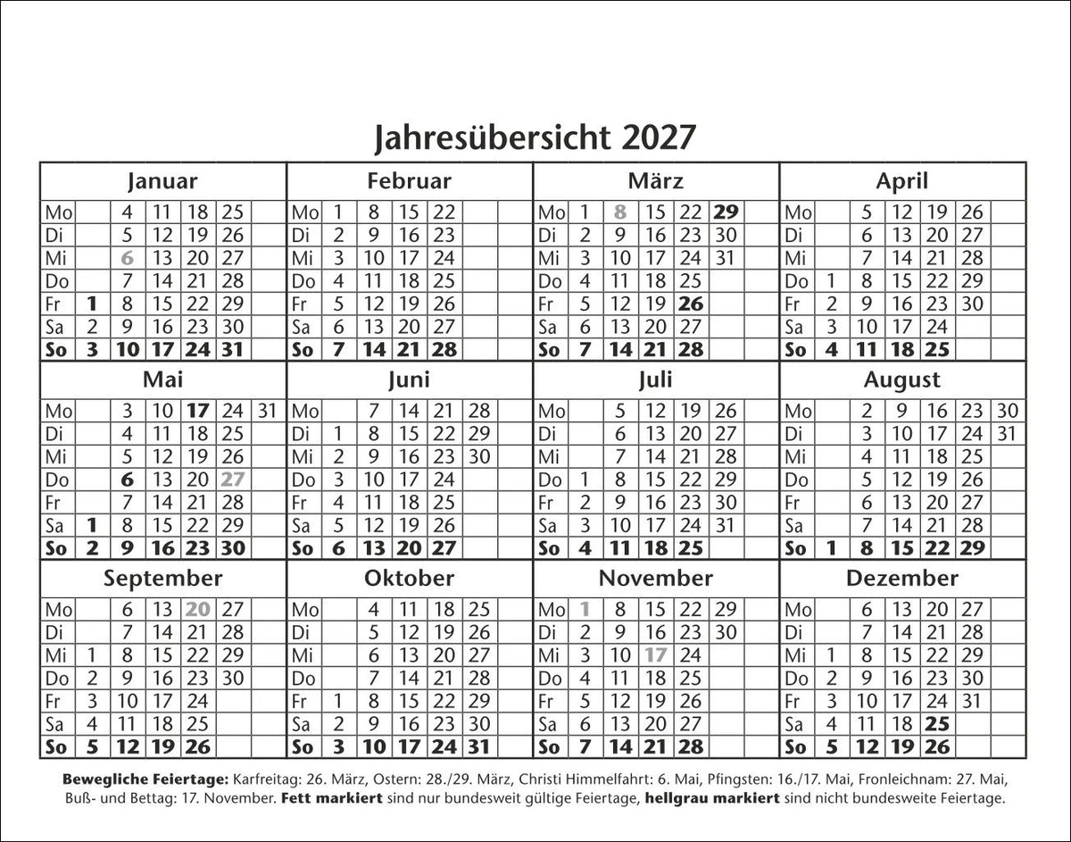 Bastian Sick Tagesabreißkalender 2027 – Ansicht