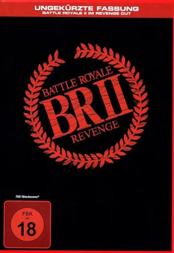 Battle Royale II Requiem Revenge Cut DVD Frontcover mit Schülern im dystopischen Actionfilm