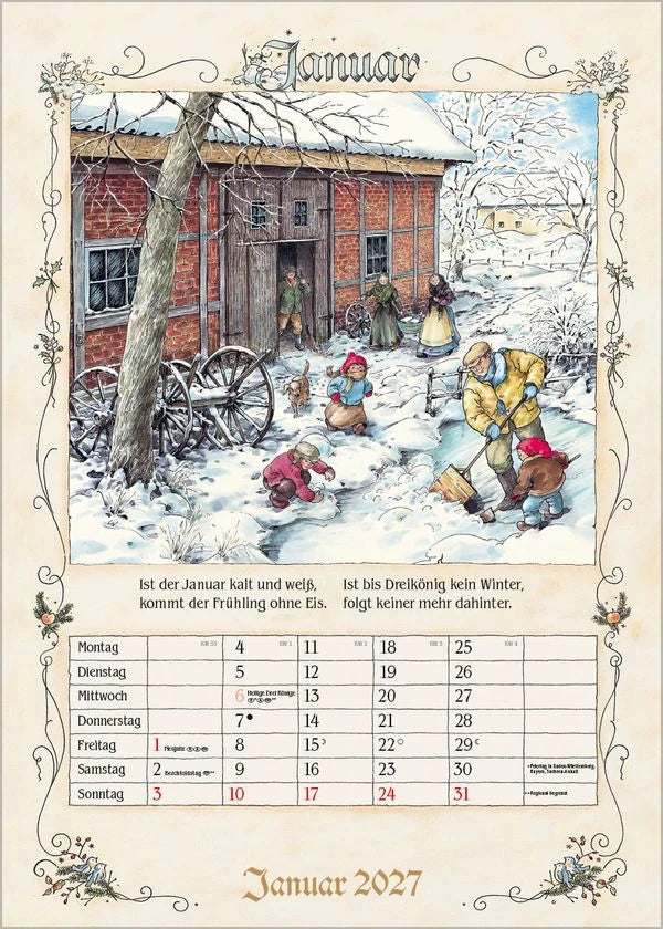Bauernkalender 2027 – Ansicht